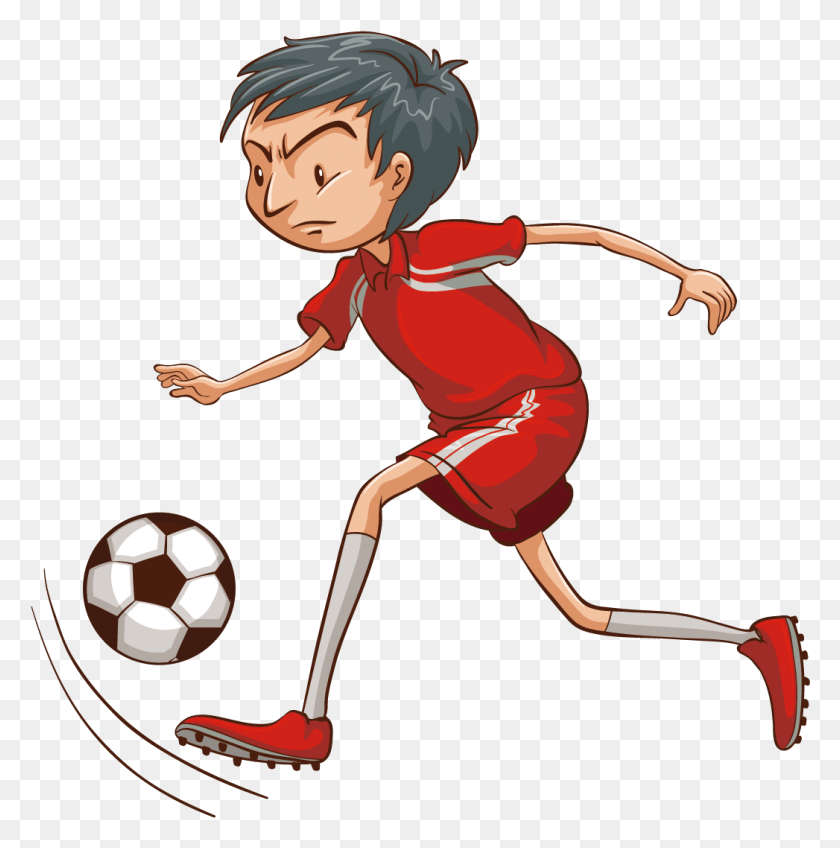 1047x1058 X 1500 5 Drawing Of Football Cartoon, Person, Human, Soccer Ball HD PNG Download