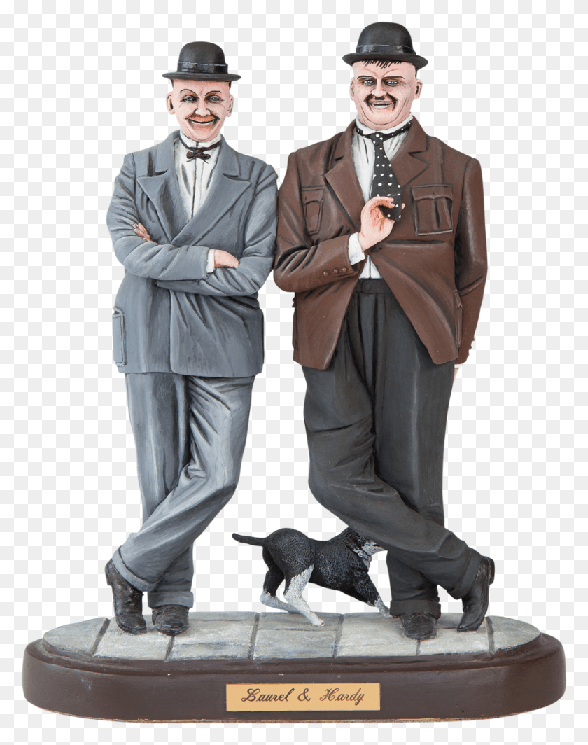 1218x1569 X 1600 4 Laurel And Hardy Sculptures, Clothing, Apparel, Person HD PNG Download