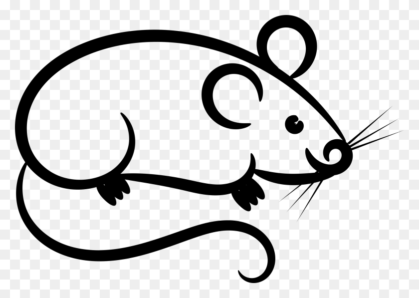 2400x1654 X 1654 1 Black And White Mouse Clipart, Gray, World Of Warcraft HD PNG Download