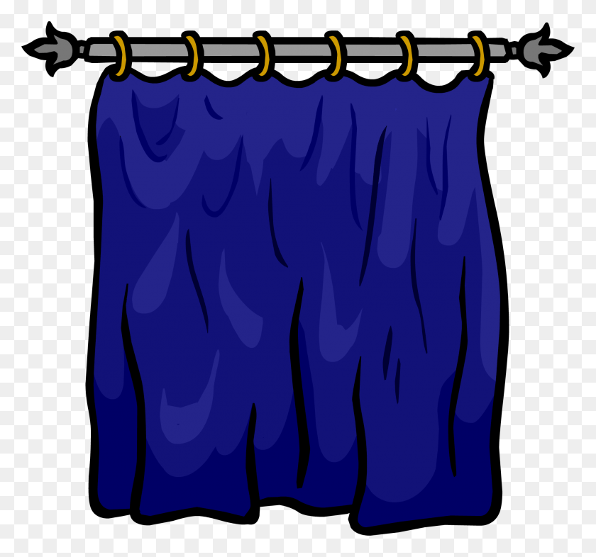 1956x1821 X 1821 6 Blue Curtain Club Penguin, Shower Curtain, Laundry HD PNG Download