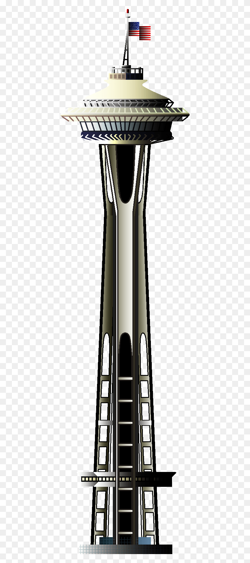 434x1832 X 1832 6 Space Needle Free, Lamp, Weapon, Weaponry HD PNG Download