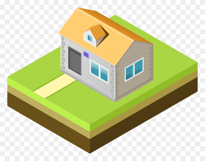 2400x1848 X 1848 7 House In Isometric View, Housing, Building, Wood HD PNG Download
