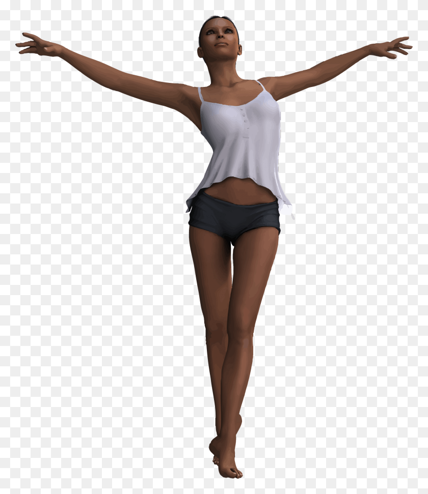 1842x2152 X 2152 4 Girl With Arms Outstretched, Person, Human, Dance HD PNG Download