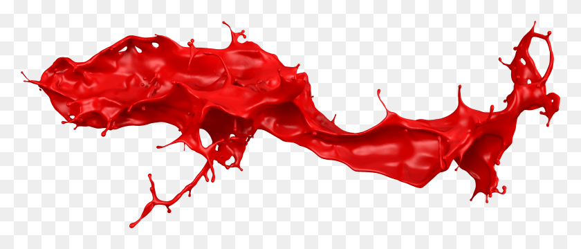 5949x2295 X 2295 44 Red Paint Splash, Lobster, Seafood, Sea Life HD PNG Download
