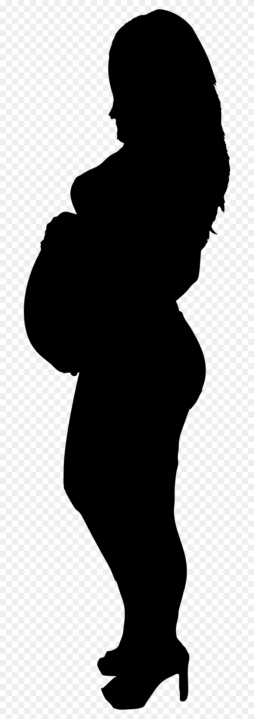 683x2316 X 2316 20 Mujer Embarazada Silueta Transparente, Gris, World Of Warcraft Hd Png