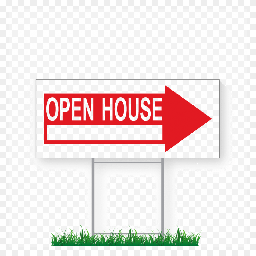 901x901 X 24 Open House Directional Signs Amp Stakes Open House Sign Transparent, Advertisement, Word, Symbol HD PNG Download