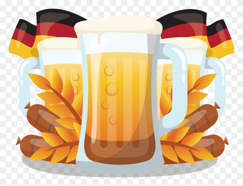 3778x2831 X 2831 6 German Cartoon Food, Glass, Beer Glass, Beer HD PNG Download
