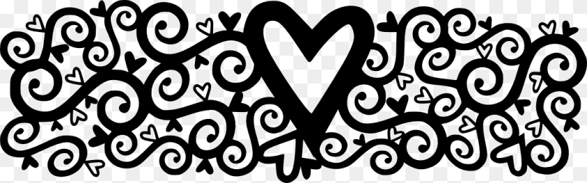 1096x343 X 343 1 Heart, Stencil, Symbol Transparent PNG
