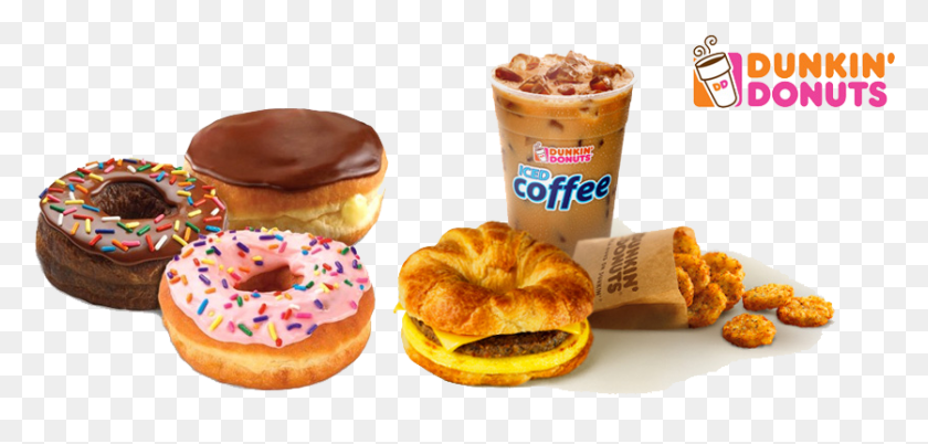 836x367 X 371 1 Dunkin Donuts Donut, Dessert, Food, Pastry HD PNG Download