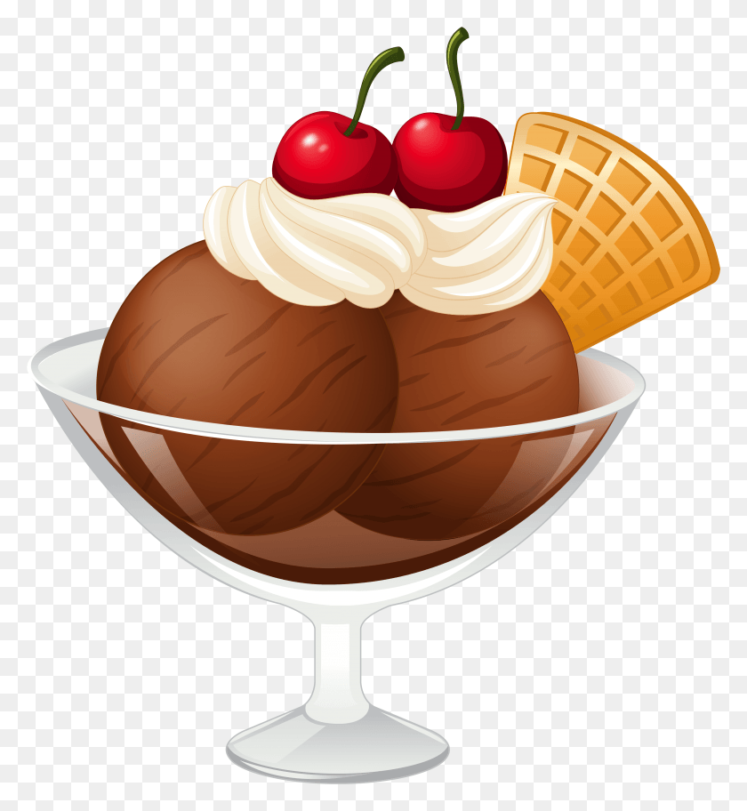 3608x3945 X 4000 7 Рисунок Чашки Мороженого, Сливки, Десерт, Еда Hd Png Скачать