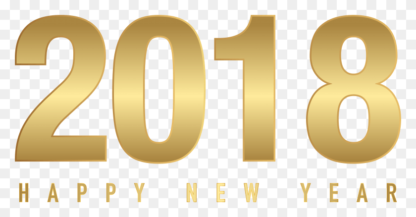 7862x3820 X 4015 4 2018 Happy New Year Gold, Number, Symbol, Text HD PNG Download
