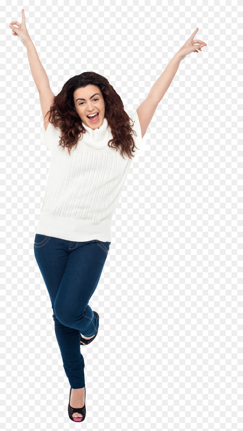 2123x3889 X 4256 13 Jumping Woman, Sleeve, Clothing, Apparel HD PNG Download