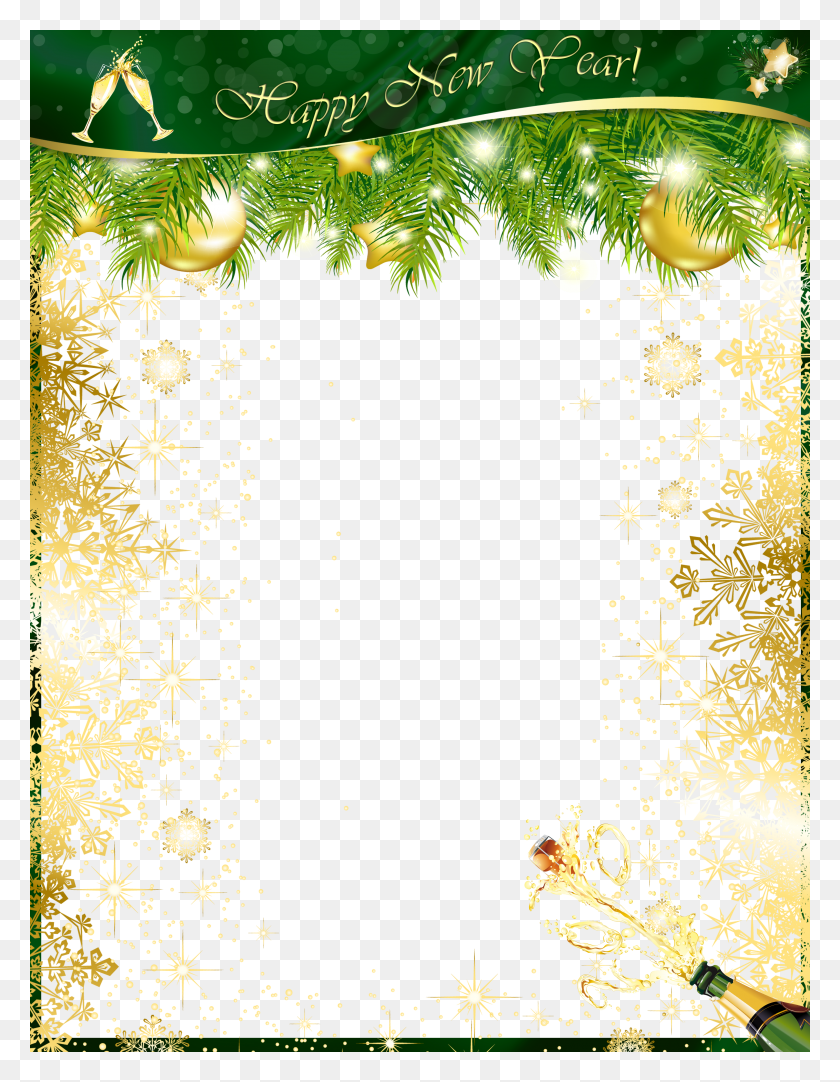 3415x4478 X 4478 13 Happy New Year 2019 Frame HD PNG Download