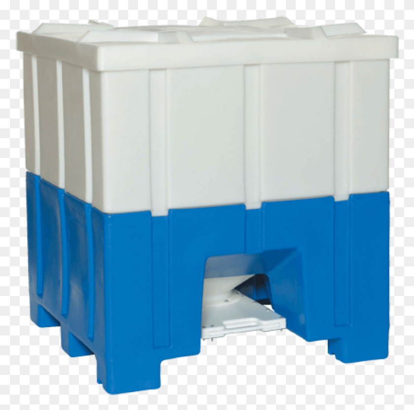 893x883 X 44w X 50h Hopper Bulk Bin Open Bottom Plastic Containers, Mailbox, Letterbox, Cabinet HD PNG Download