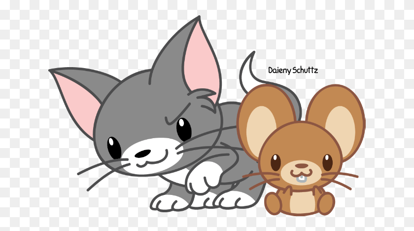 645x408 X 450 4 Tom Y Jerry Kawaii, Mammal, Animal, Rodent HD PNG Download