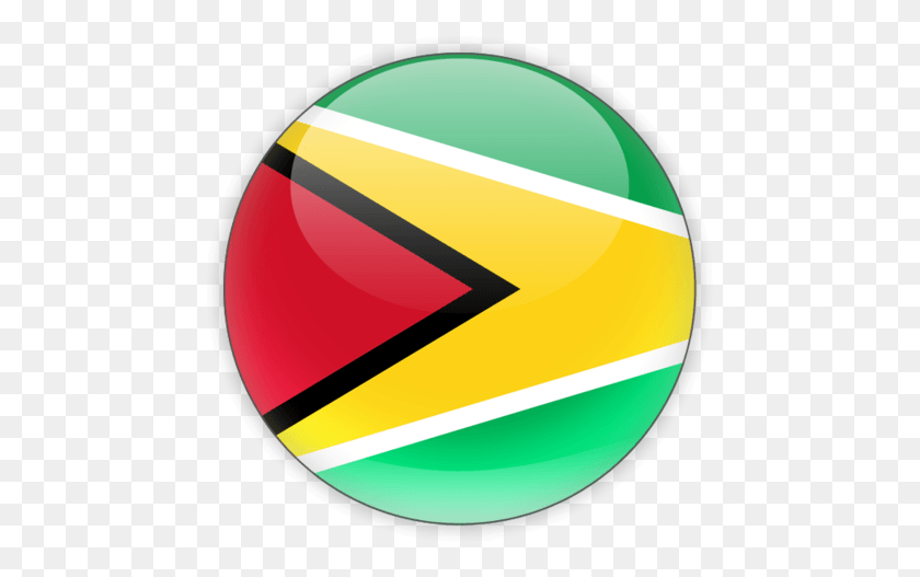 467x467 X 480 3 Guyana Flag In A Circle, Logo, Symbol, Trademark HD PNG Download