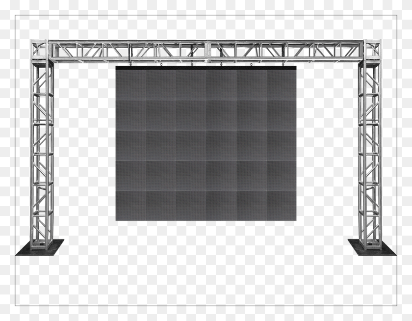 1000x762 Descargar Png X 5 Truss 6 X 5 Panel En Truss Video Wall Truss Led Video Wall, Muebles, Pantalla, Electrónica Hd Png