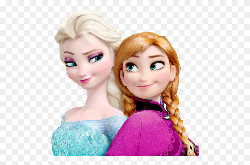 500x494 X 500 11 Elsa And Anna, Doll, Toy, Person HD PNG Download