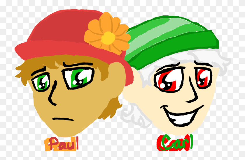 744x490 X 500 6 Carl X Paul Humans, Plant, Face, Person HD PNG Download
