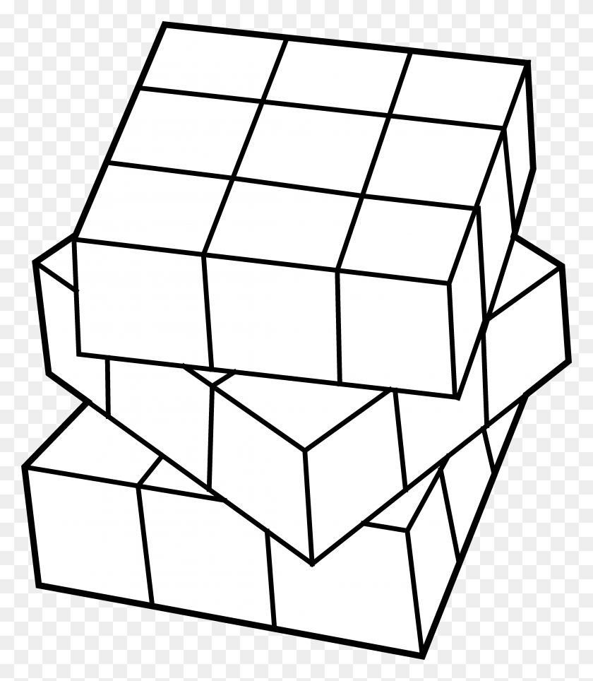4348x5044 X 5044 5 Rubik39s Cube Black And White Free, Rubix Cube, Rug, Diagram HD PNG Download