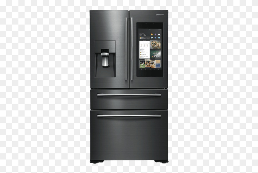260x504 X 505 9 0 Samsung Srf651bfh3 651l Family Hub French Door Fridge, Appliance, Mailbox, Letterbox HD PNG Download