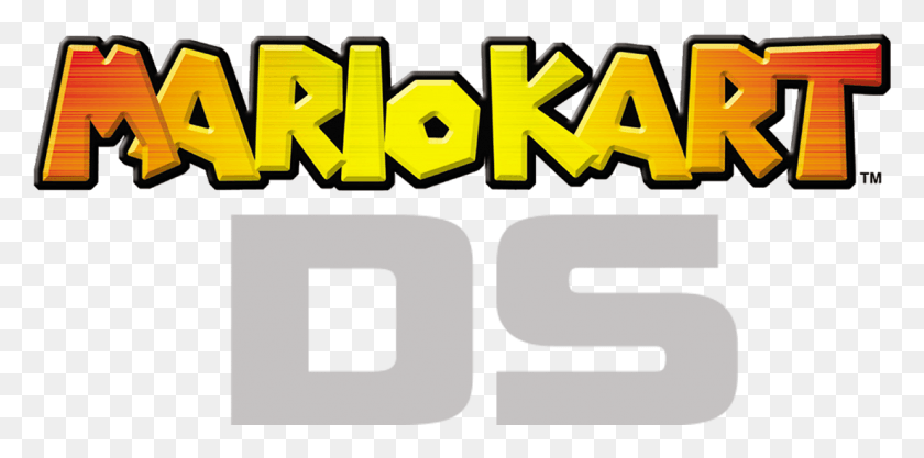 1106x507 X 509 0 Логотип Mario Kart Ds, Pac Man, Пистолет, Оружие Hd Png Скачать