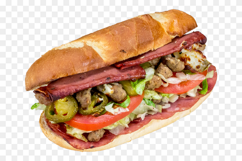 672x499 X 514 3 Italian Sandwich, Burger, Food, Bread HD PNG Download