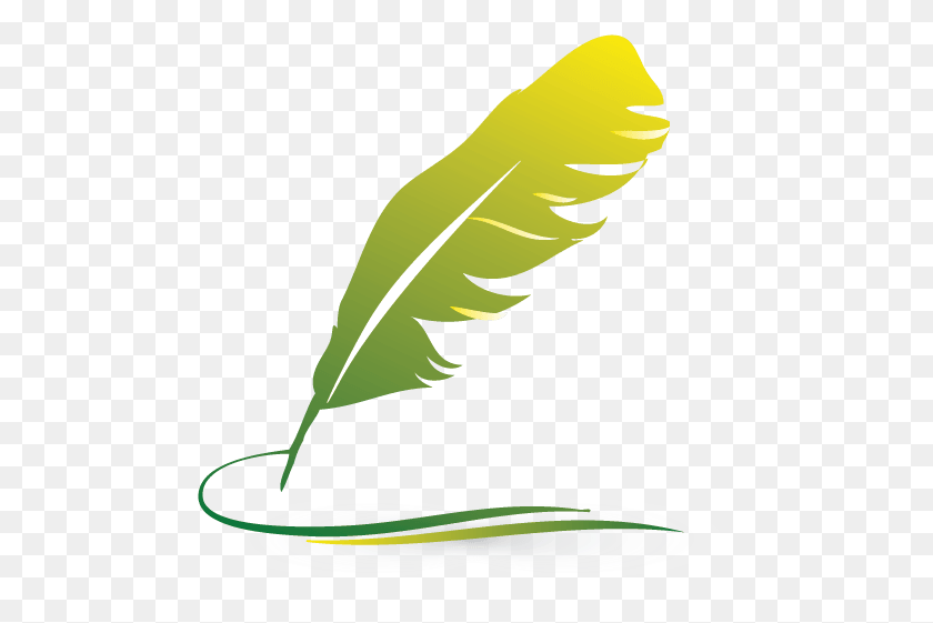 575x501 X 529 37 Feather Pen Logo, Leaf, Plant, Nature HD PNG Download