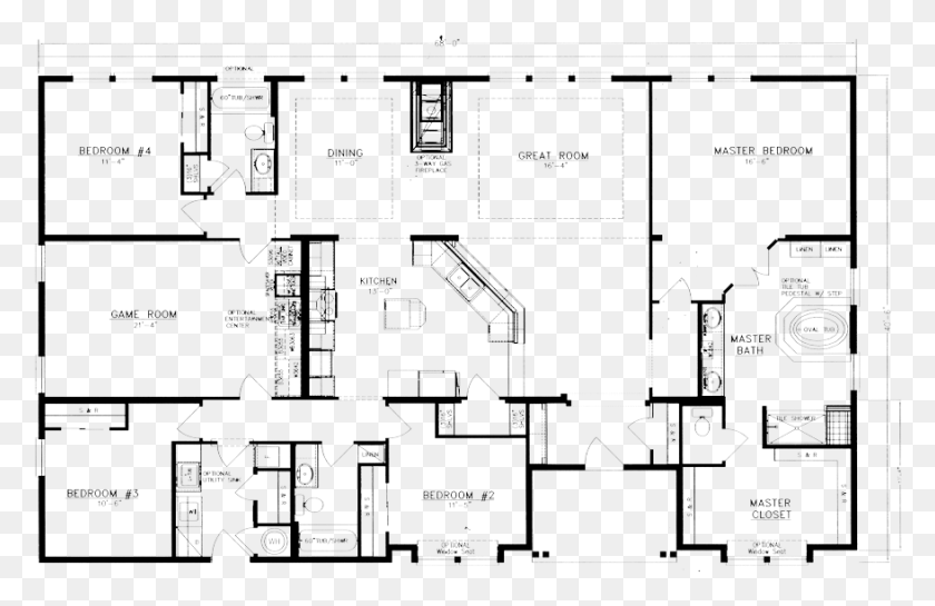 878x546 X 547 7 Luxury Barndominium Floor Plans, Floor Plan, Diagram, Scoreboard HD PNG Download