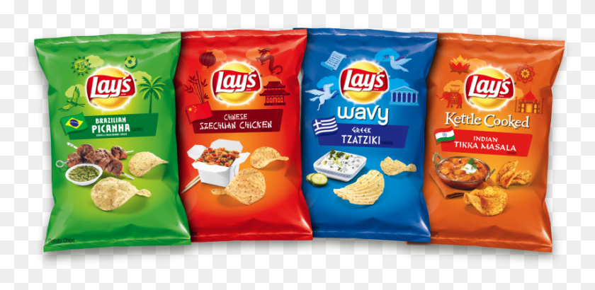 854x384 X 550 3 New Lays Chips Flavors 2016, Snack, Food, Bread HD PNG Download