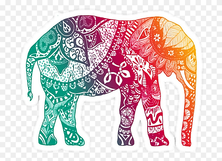 702x552 X 552 29 Mandalas A Color De Animales, Elephant, Wildlife, Mammal HD PNG Download