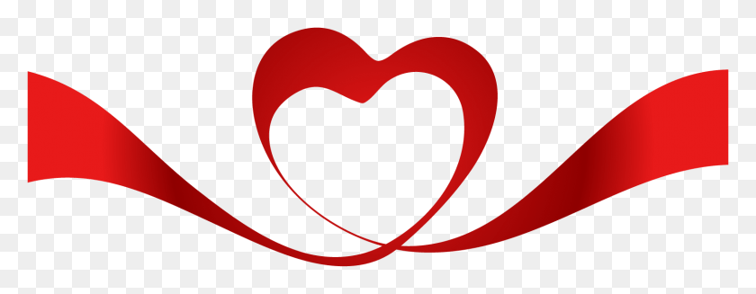 1617x555 X 555 3 0 Красная Лента Для Свадьбы, Сердце, Подушка, Дизайн Интерьера Hd Png Скачать