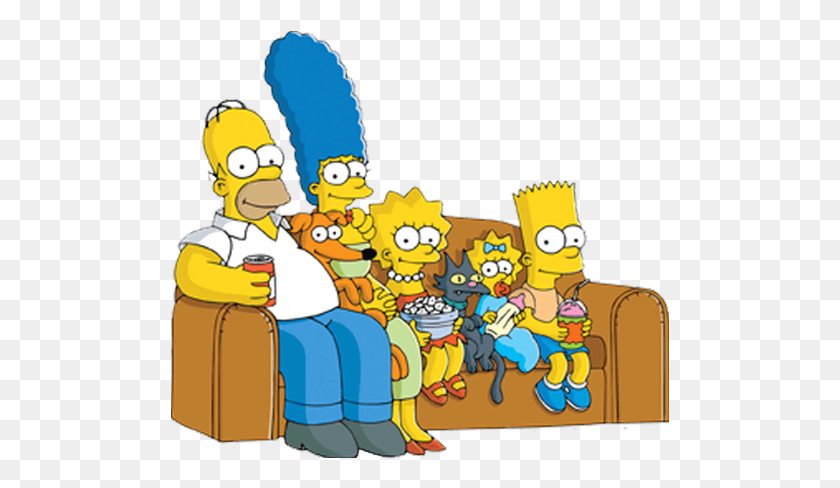 499x428 X 559 22 Simpsons Family, Graphics, Crowd HD PNG Download