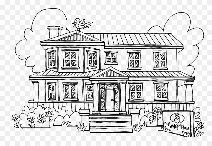 840x561 X 561 6 Children House House Drawing, Architecture, Building HD PNG Download