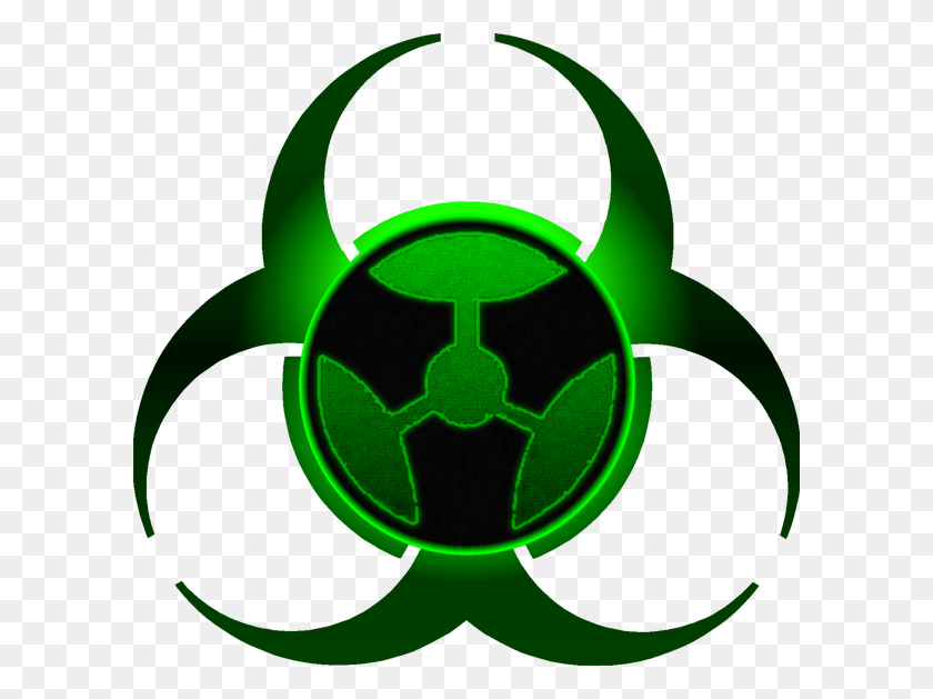 600x569 X 569 2 Green Biohazard Symbol Transparent, Recycling Symbol HD PNG Download