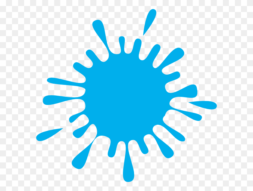 600x575 X 575 2 Blue Paint Splat, Hand, Stain HD PNG Download
