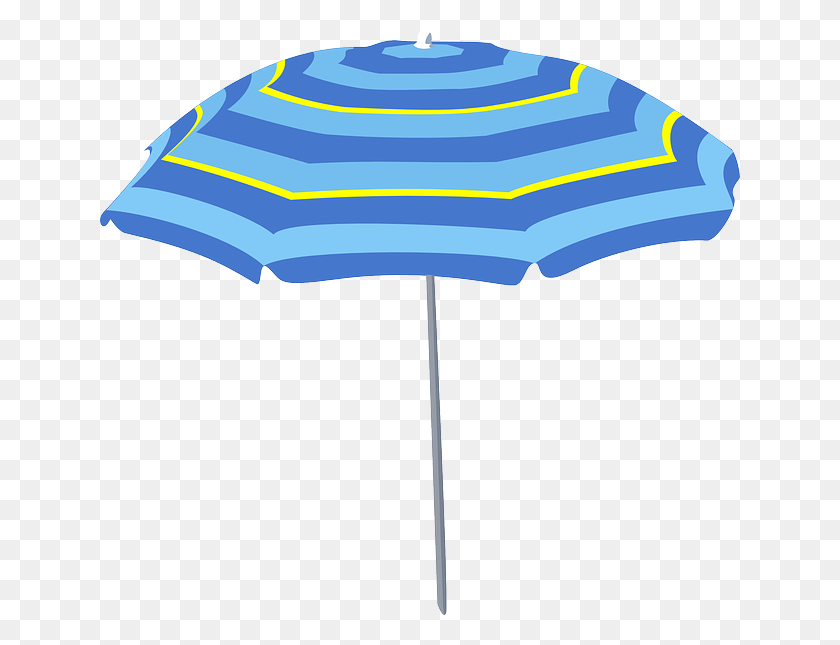 640x585 X 585 3 Blue Beach Umbrella Clipart, Patio Umbrella, Garden Umbrella, Umbrella HD PNG Download