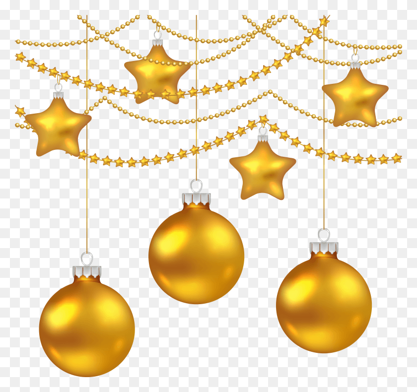 6222x5824 X 5896 6 Yellow Christmas Decoration HD PNG Download