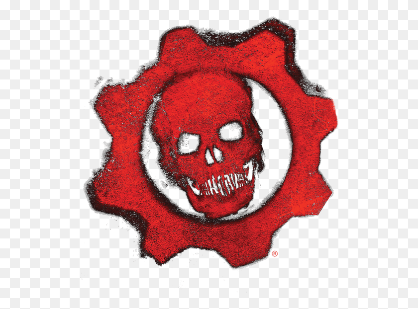 525x562 X 592 7 Gears Of War Логотип Приговора, Пиратский Hd Png Скачать