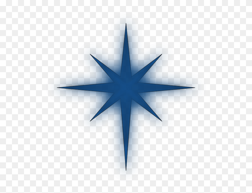 551x582 X 594 3 Синяя Рождественская Звезда, Крест, Символ, Звездный Символ Png Скачать