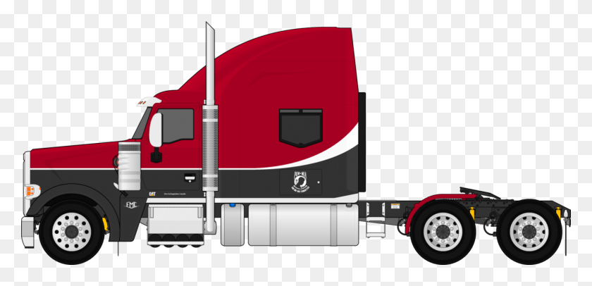 1341x596 X 596 15 Drawing Tractor Trailer Truck, Wheel, Machine, Vehicle HD PNG Download