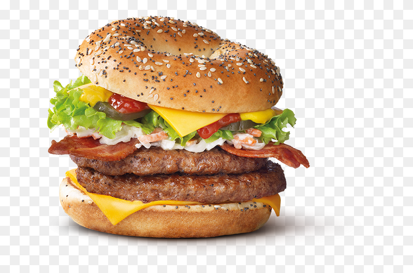 661x496 X 596 5 Mcdonald39s Quarter Pounder Blt, Burger, Food, Bread HD PNG Download