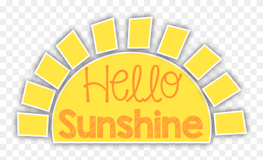 1010x584 X 597 3 Hello Sunshine Clip Art, Label, Text, Outdoors HD PNG Download