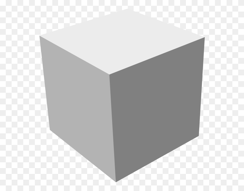 570x599 X 599 10 Белый 3D Куб, Мебель, Столешница, Стол Hd Png Скачать