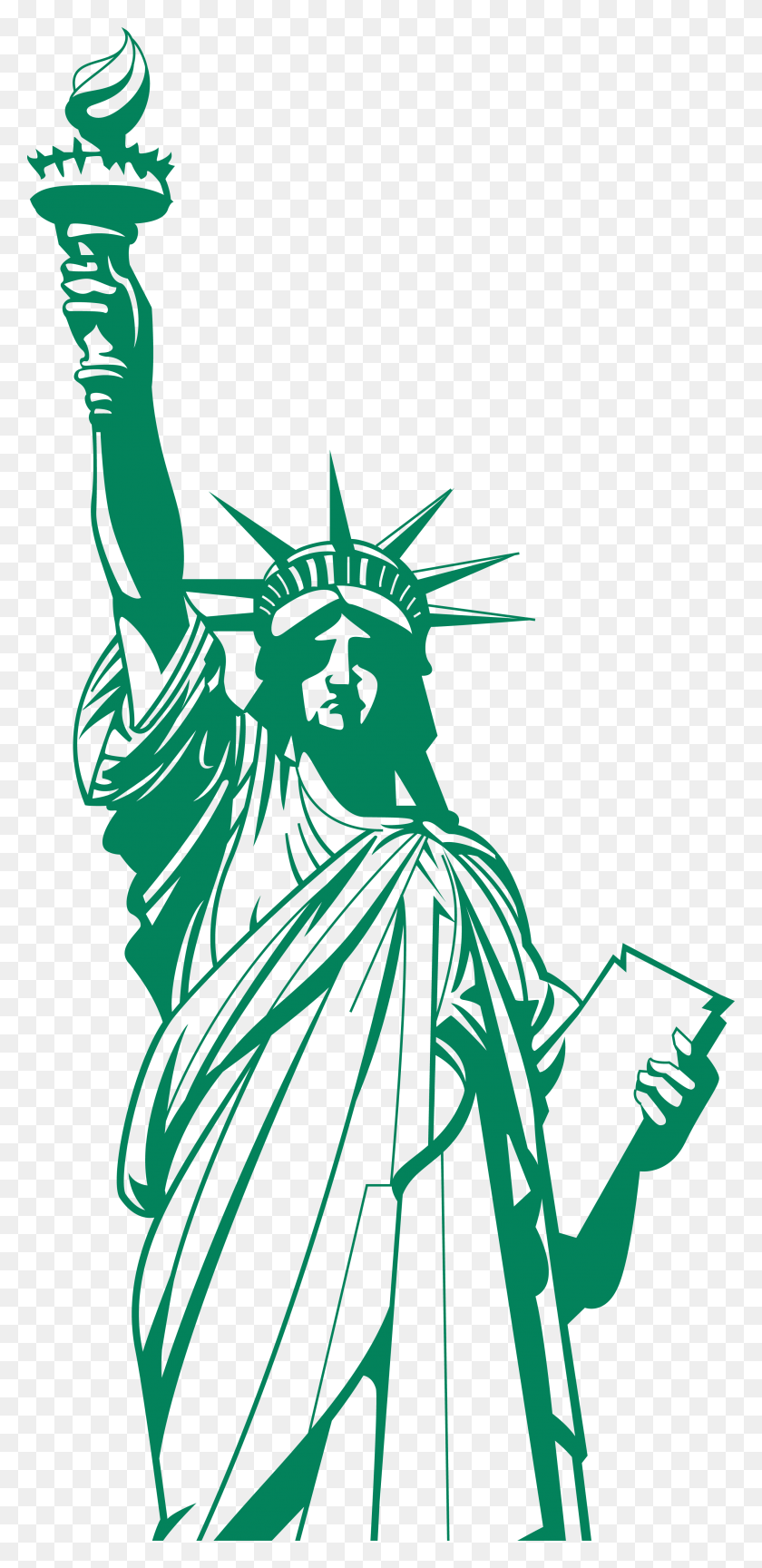 2802x5992 X 5992 12 Statue Of Liberty Drawing, Sculpture, Graphics HD PNG Download