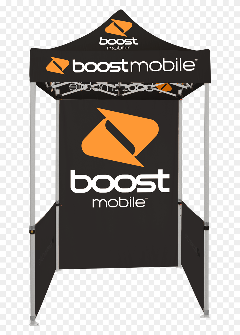 643x1114 Descargar Png X 5Ft Black Boost Mobile Pop Up Tent Boost Mobile, Texto, Símbolo, Logotipo Hd Png