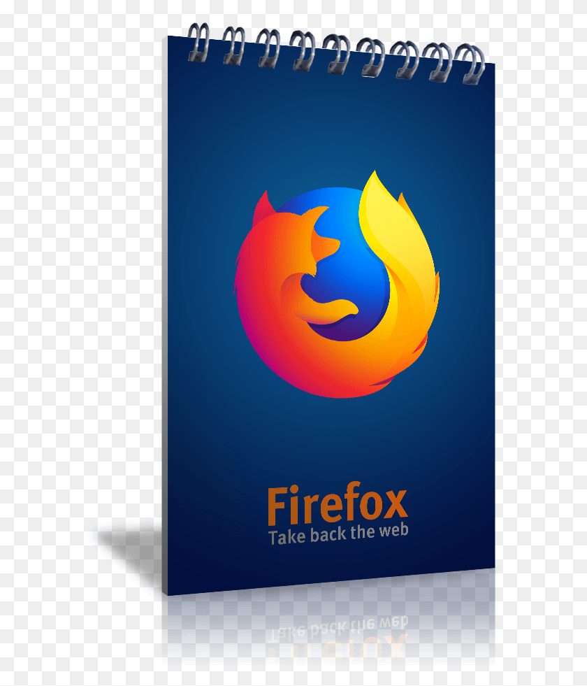 599x921 X 6 Custom Spiral Notebooks Mozilla Firefox, Torch, Light, Logo HD PNG Download