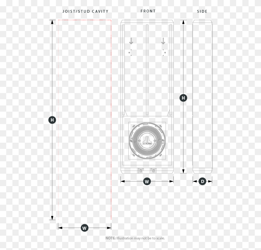 530x746 X 6 Inch Joiststud Enclosure Physical Specifications Technical Drawing, Plot, Diagram, Text HD PNG Download