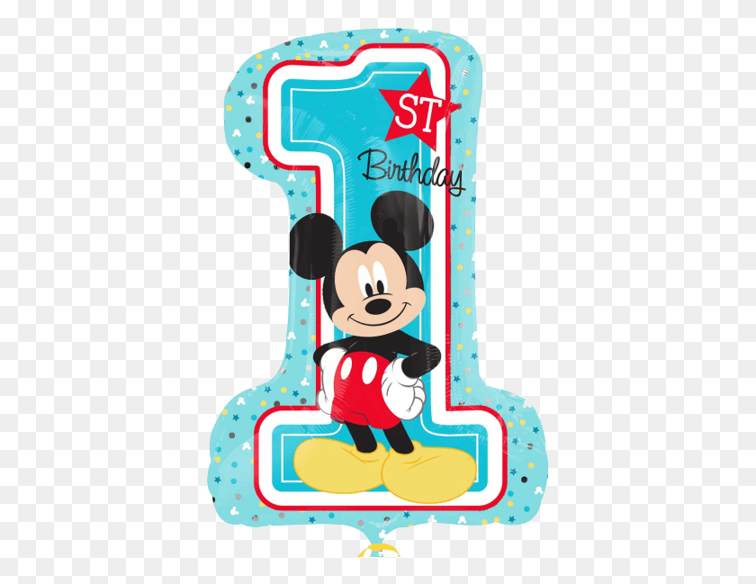 381x589 X 600 13 Mickey Mouse 1st Birthday, Text, Leisure Activities, Alphabet HD PNG Download