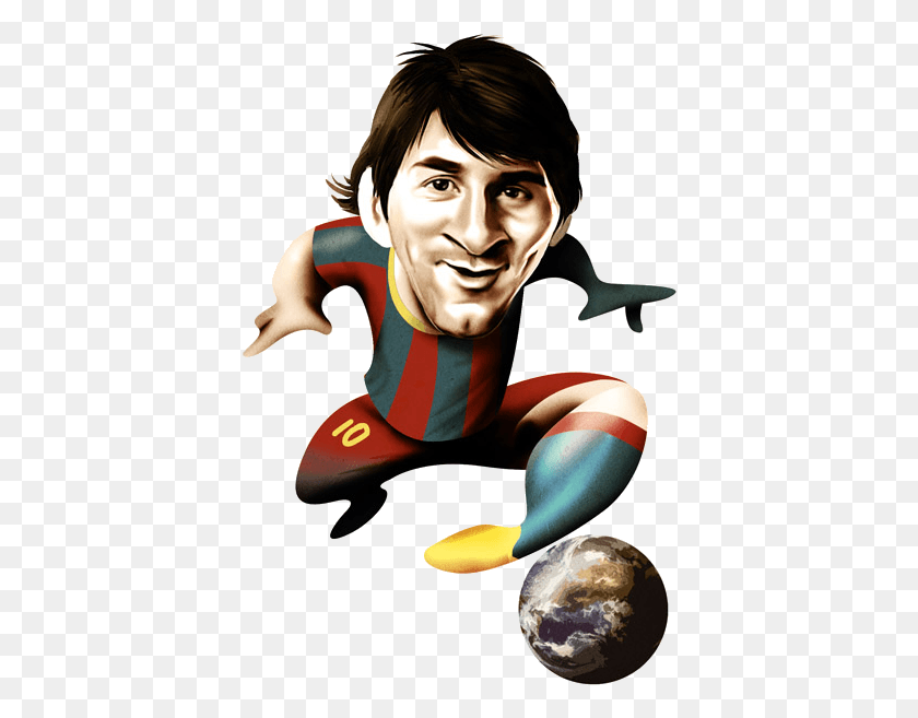 398x597 X 600 21 Caricatura De Messi Barca, Person, Human, Book HD PNG Download